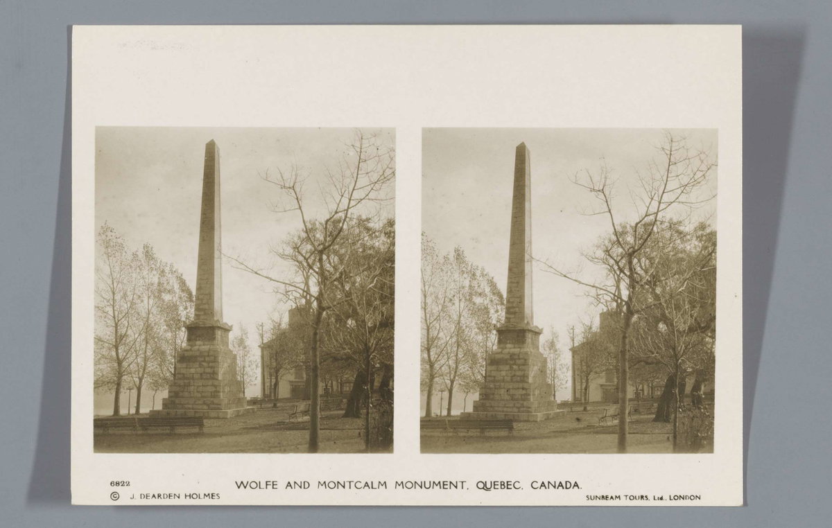 EU: Wolfe and Montcalm Monument, Quebec, Canada (1920), Quebec City, Canada, 1920
