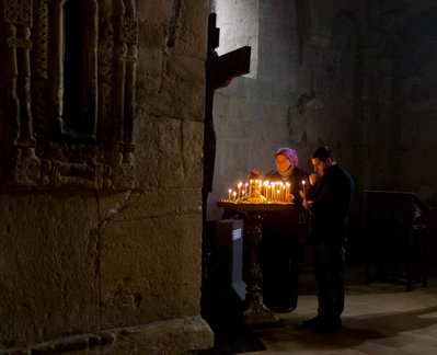 Inside Svetitskhoveli Cathedral, Mtskheta, 2011