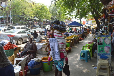 In the Tudu market, Accra, 2019