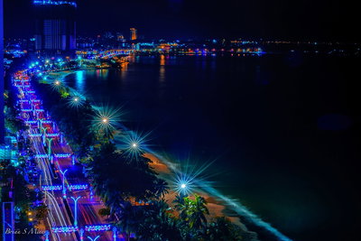 Nha Trang, Vietnam at night, Nha Trang, 2016
