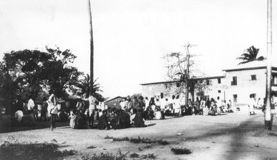 EU: General view of the market place in Mombasa (1927), Mombasa, 1927