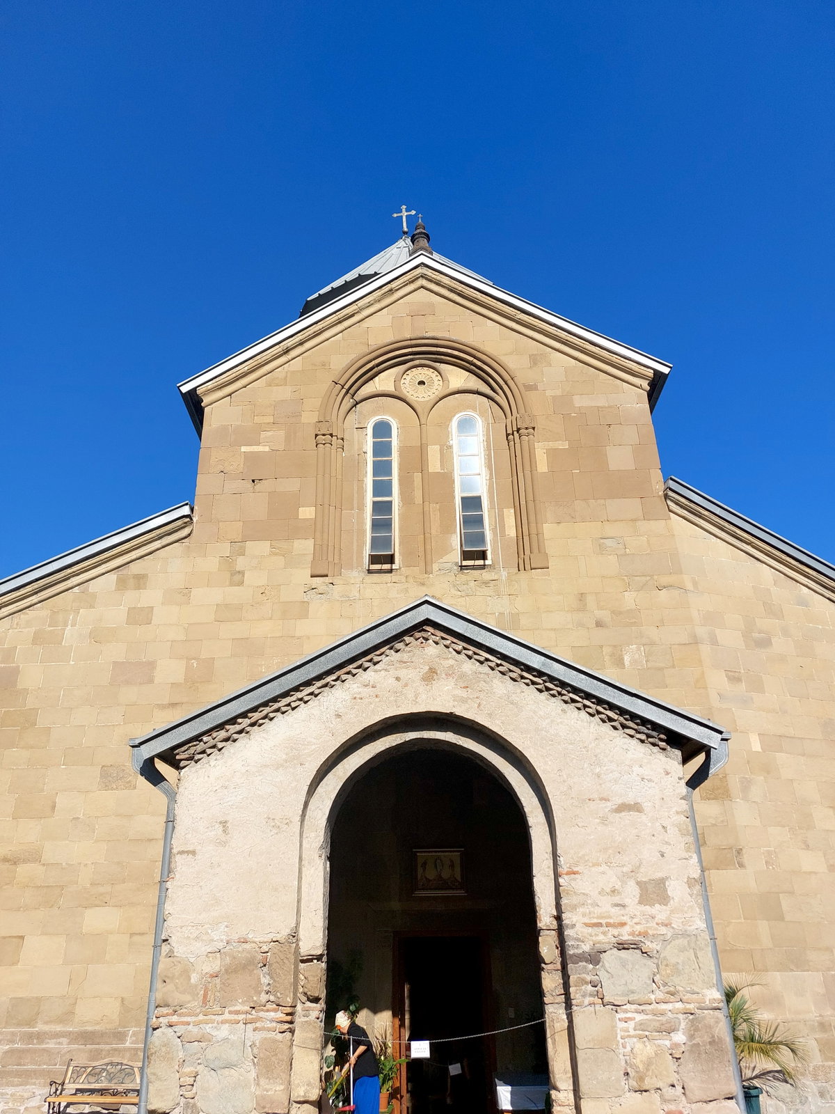 West facade and narthex of the Samtavro Monastery main church, Mtskheta, Georgia, Mtskheta, Georgia, 2024
