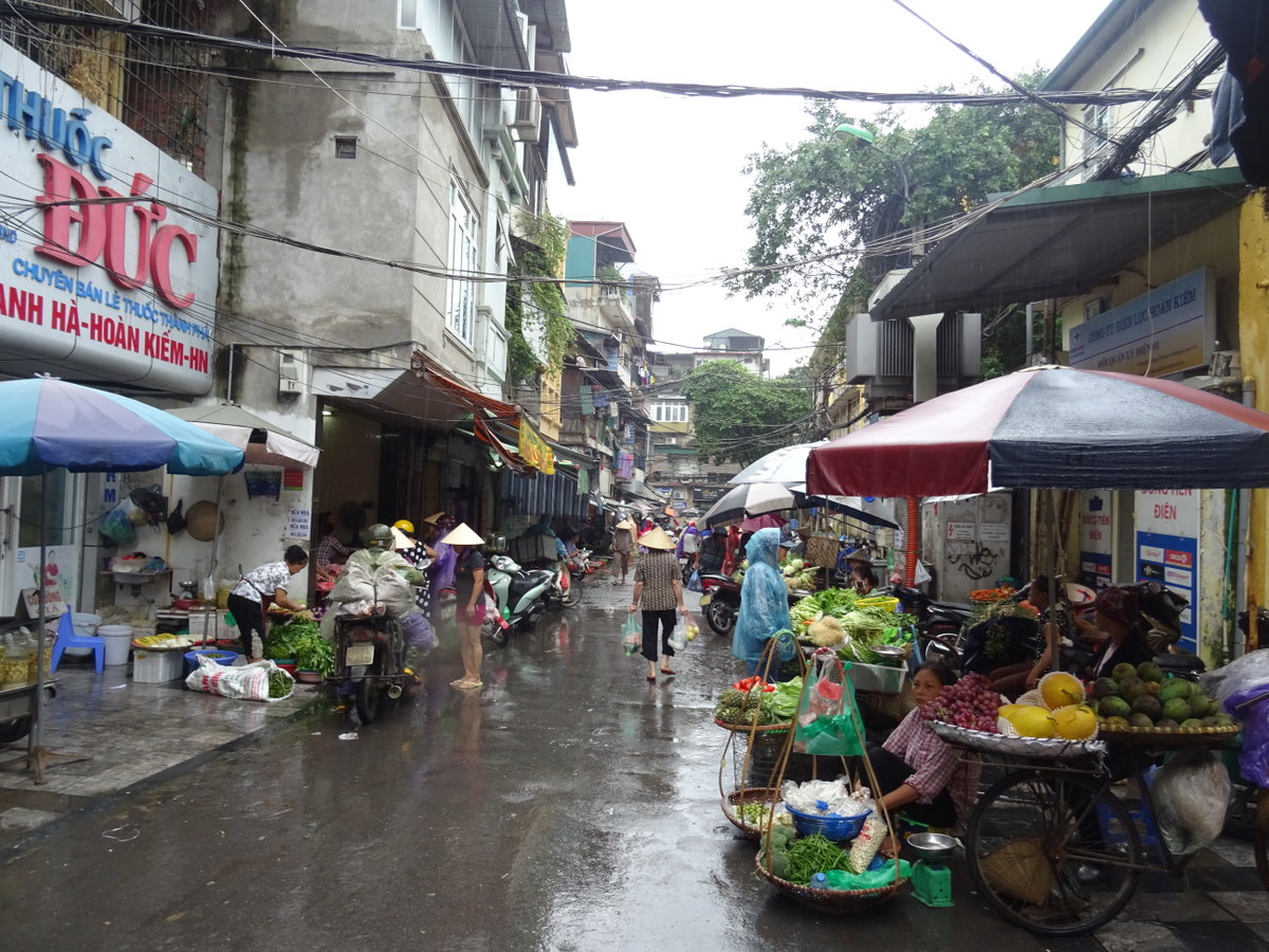 Market on Thanh Hà Street, Hanoi, Vietnam, 2018