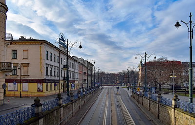 Lubicz street, view to W, Kraków, Poland, Kraków, 2021