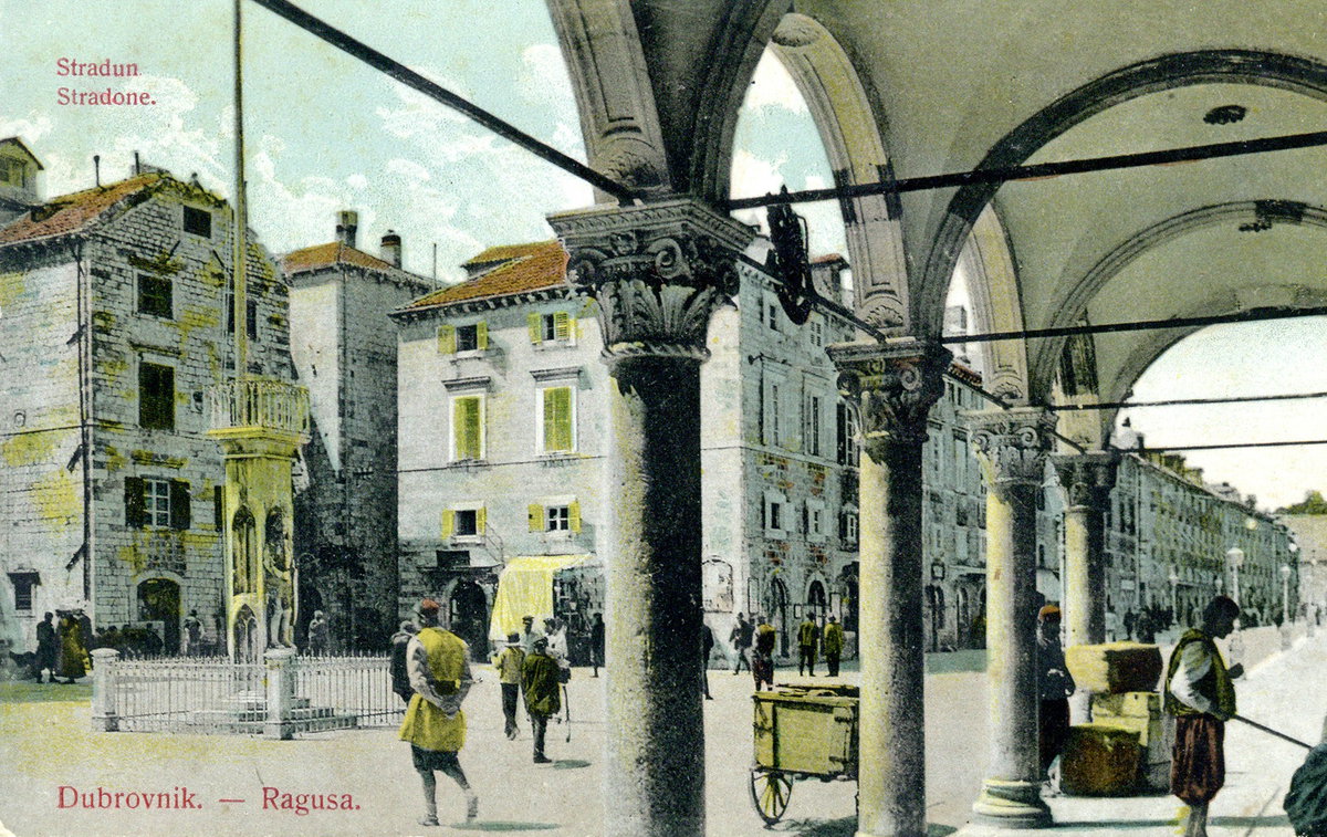 EU: Dubrovnik : Stradun (1908), Dubrovnik, Croatia, 1908