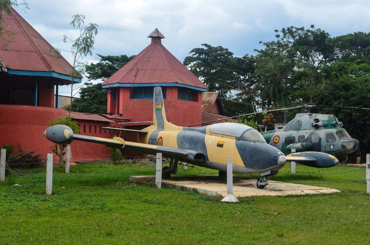 Ghana Air Force Historic Attack Aircraft and Attack Helicopter, Kumasi, Ghana, 2013