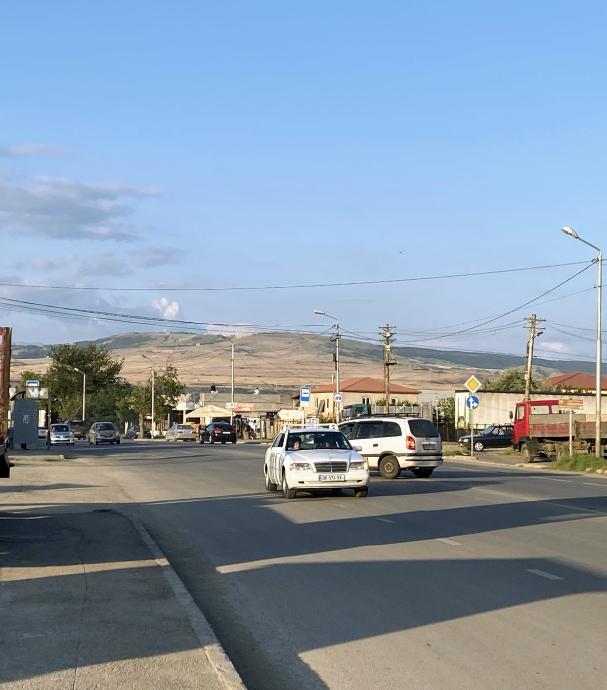 View of Mount Kashveti-Gora from Nikoloz Khudadovi Street, Tbilisi, Georgia, 2021