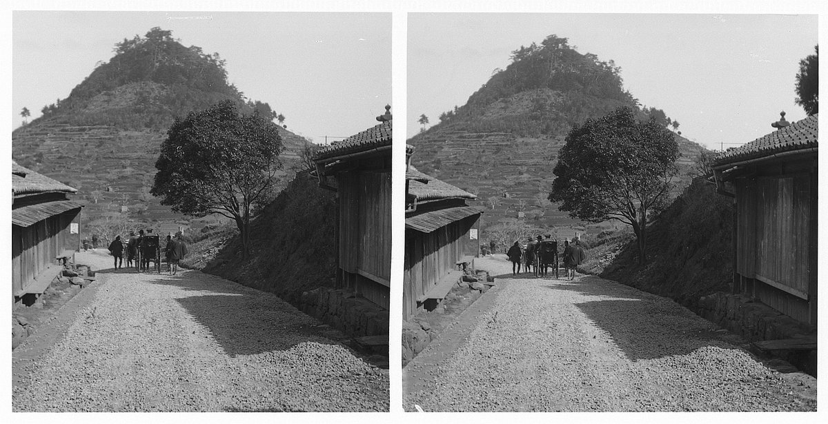 EU: Bergstraße bei Kyoto, Kyoto, Japan, 1913