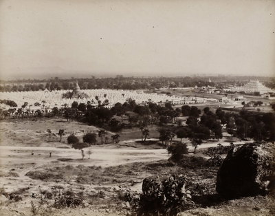 Fytche Square Rangoon, photograph by Philip Adolphe Klier, Yangon, 1890