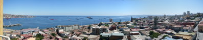 Panorámica del mar desde un 12º piso, Valparaíso, 2010