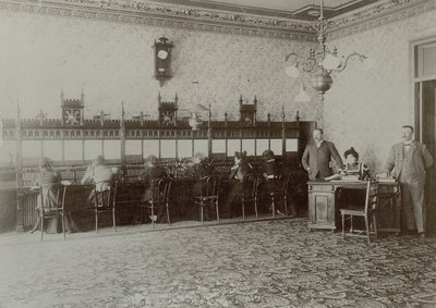 EU: Valparaiso, Chile, LME. Telefonstation. Interiör. (1895), Valparaíso, 1895