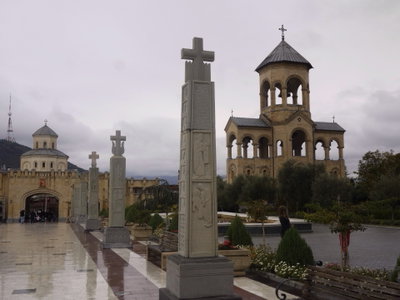 The Holy Trinity Cathedral of Tbilisi, columns, Tbilisi, 2014