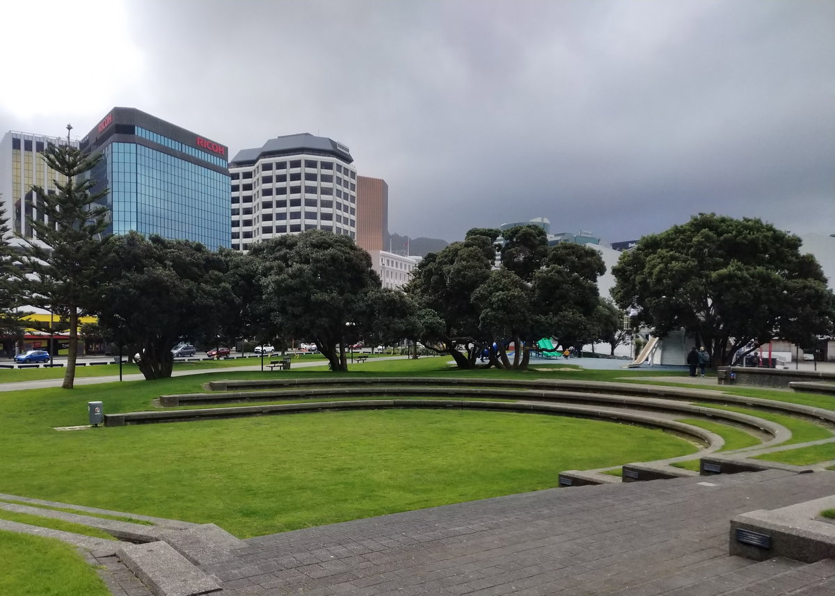 Amphitheatre at Frank Kitts Park, Wellington, New Zealand, 2021