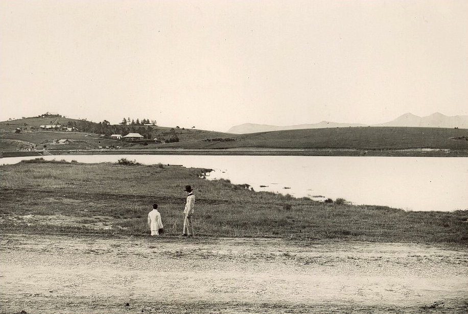 Le Grand Lac and LangBiang, Da Lat, Vietnam, 1925