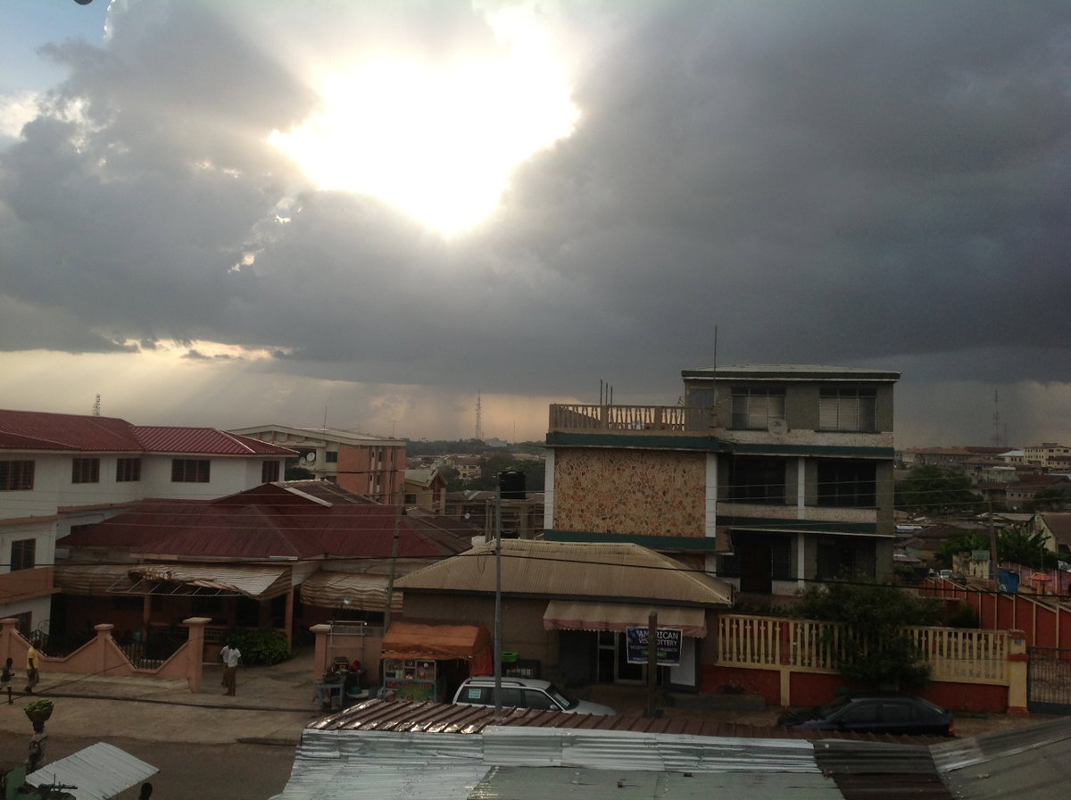 Sunset in Kumasi, Kumasi, Ghana, 2013