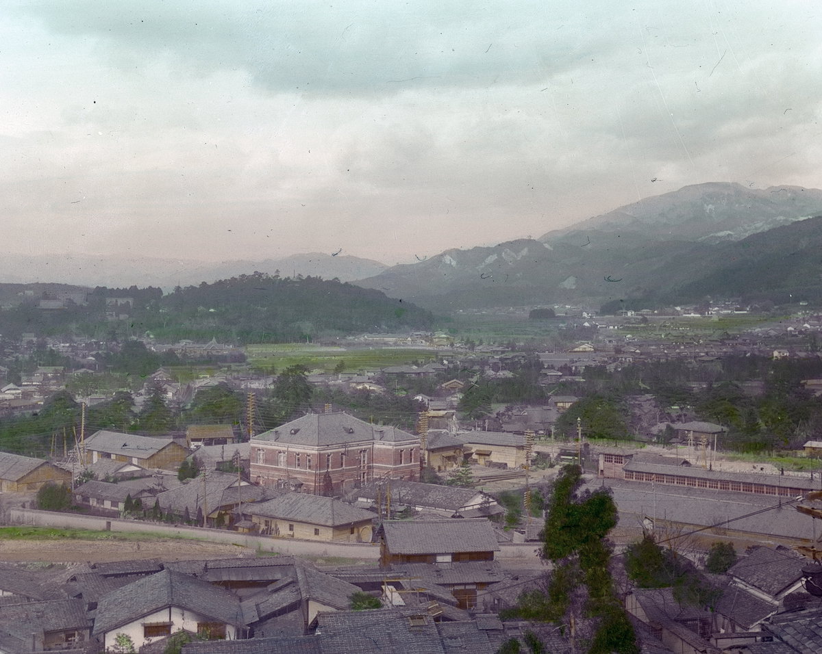 EU: Kyoto district view from elevated point (1913), Kyoto, Japan, 1913