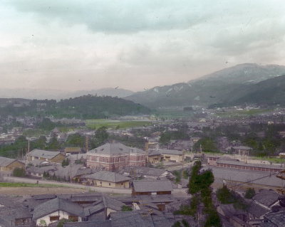 EU: Kyoto district view from elevated point (1913), Kyoto, 1913