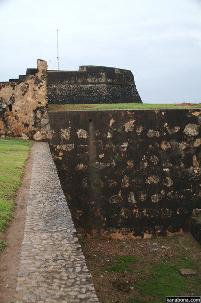 Galle Fort walls of moon bastion, Galle, 2008
