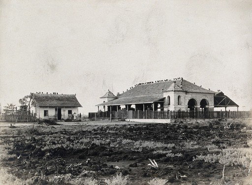 EU: Cartagena, Colombia: a large stone building used for the market (1915), Cartagena, Colombia, 1915