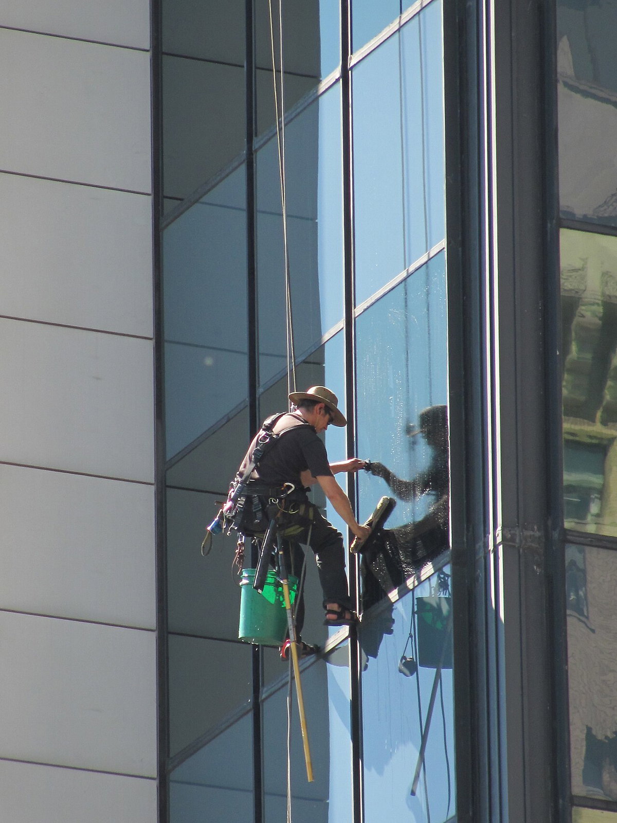 Window washer, Vancouver, Canada, 2011