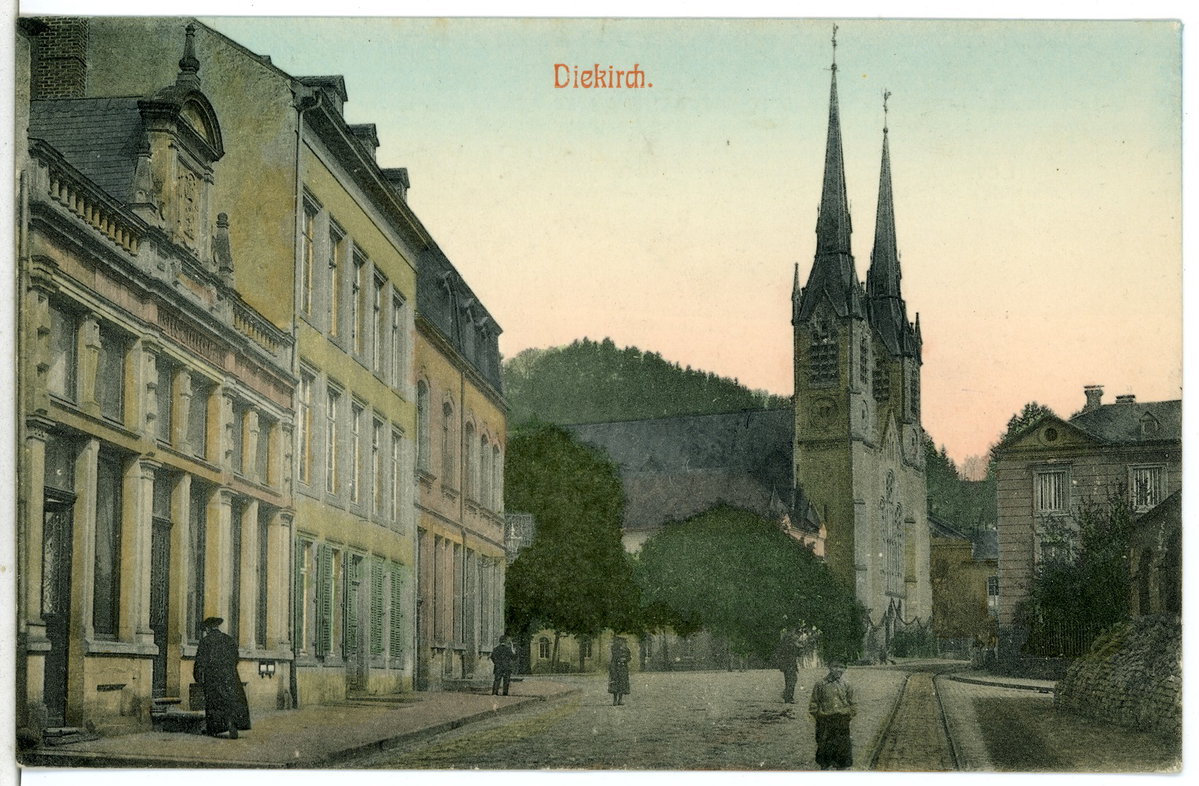mit Kirche, Diekirch, Luxembourg, 1906