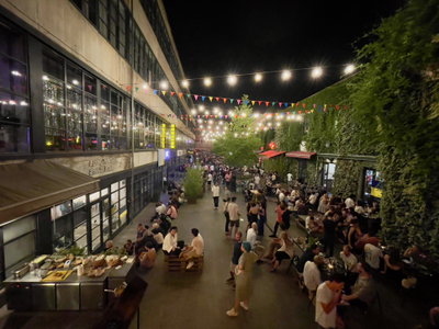 Nighttime cityscape of central Tbilisi, Tbilisi — photos through time