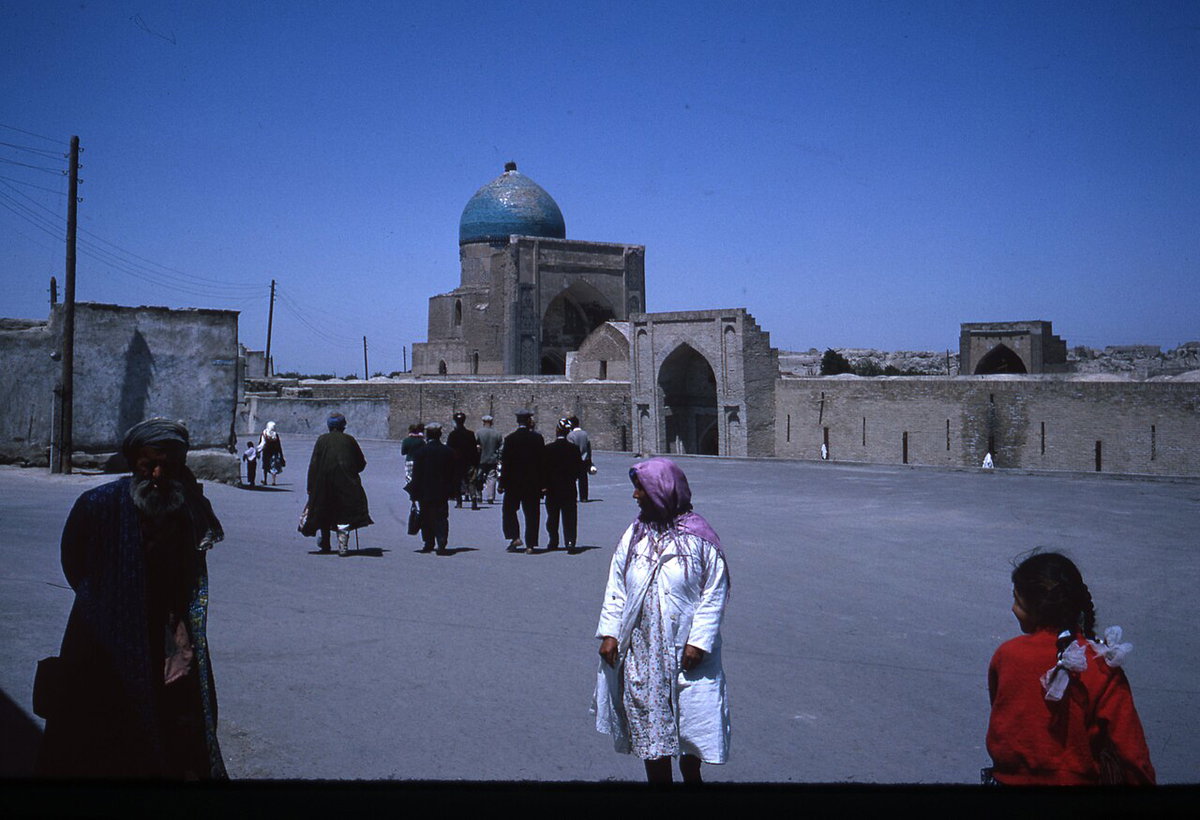 A street view of Bukhara, Bukhara, Uzbekistan, 1964