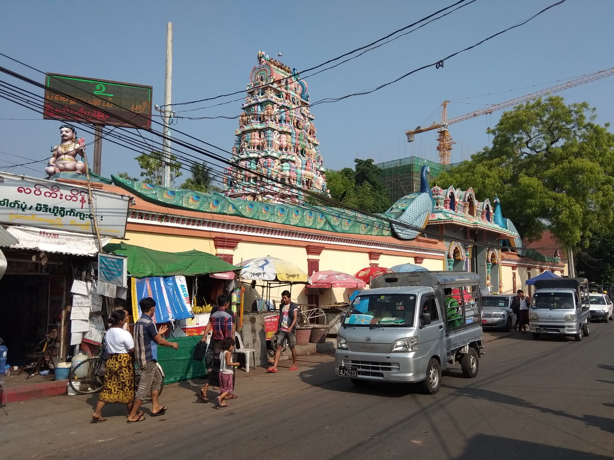 Murugan Hindu Temple yankin yangoon, Yangon, Myanmar, 2018