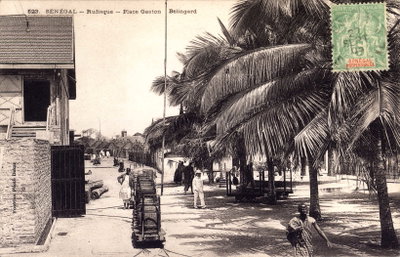 Senegal - Rufisque - Place Gaston Belingard, Rufisque, 1905