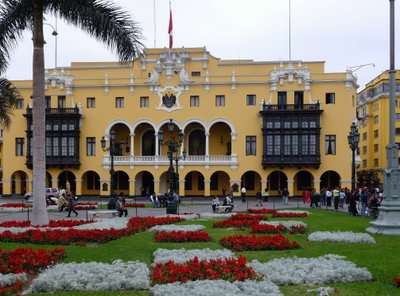 Palacio municipa Plaza Mayor, Lima Pérou en, Lima, 2011