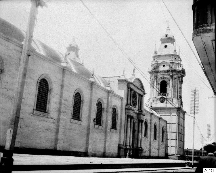 EU: katedral, fotografi, photograph (1904), Lima, Peru, 1904