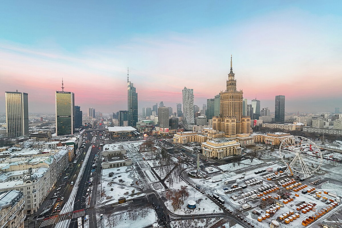Skyline of Warsaw, Poland, Warsaw, Poland, 2025