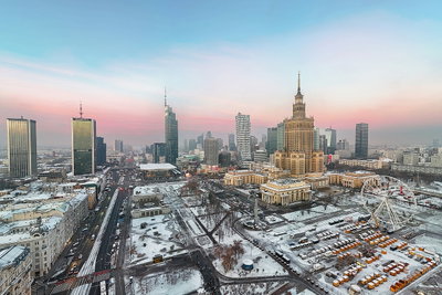 Skyline of Warsaw, Poland, Warsaw, 2025