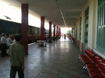 Nha Trang Railway Stn boarding area, Nha Trang, 2011
