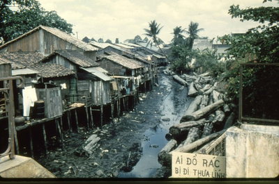 Kenh nuoc den, Sai Gon, Ho Chi Minh City, 1956