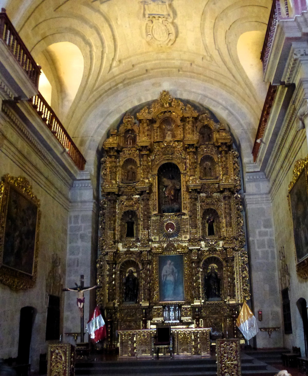 Arequipa Jesuit Church maître autel en, Arequipa, Peru, 2011