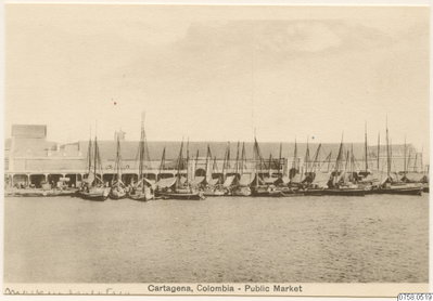 EU: Harbour and market halls in Cartagena, Colombia (1936), Cartagena, 1936
