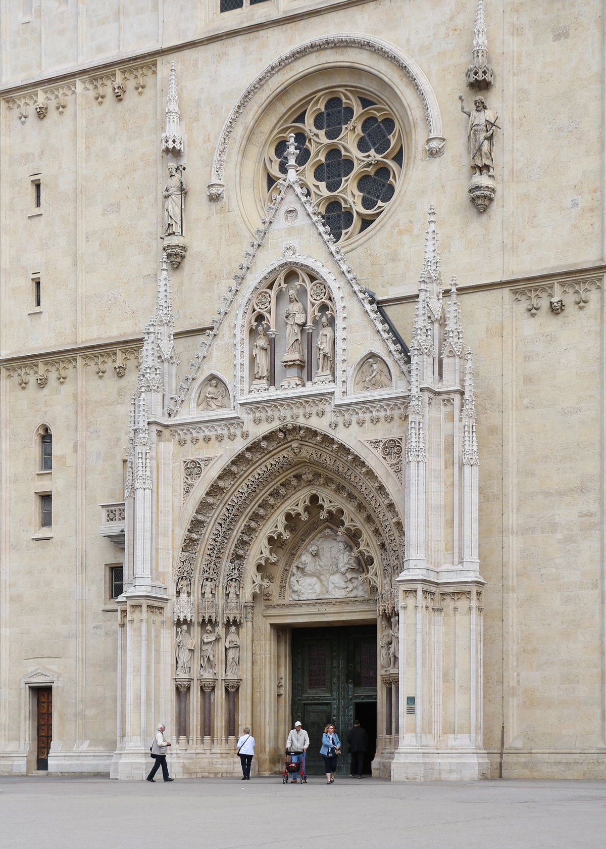 Portal of the Zagreb Cathedral, Zagreb, Croatia, 2019