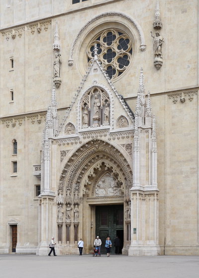 Portal of the Zagreb Cathedral, Zagreb, 2019