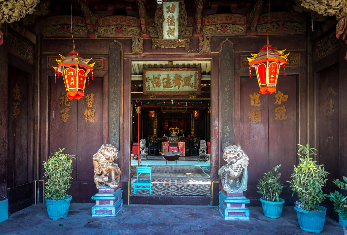 Entrance Taykakssie Temple, Semarang, Indonesia, 2017