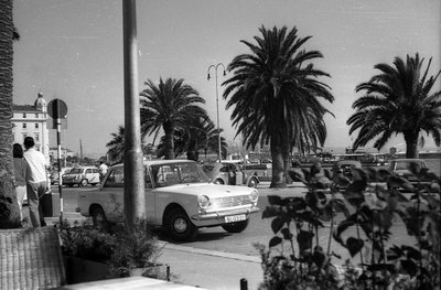 A Riva, Split sétatere (Obala Hrvatskog narodnog preporoda). Fortepan, Split, 1963