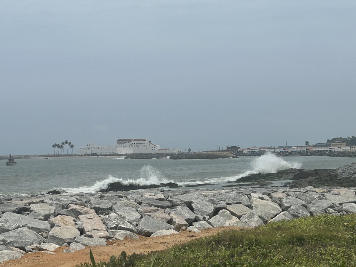 Sea defense at Elmina, Elmina, Ghana, 2025