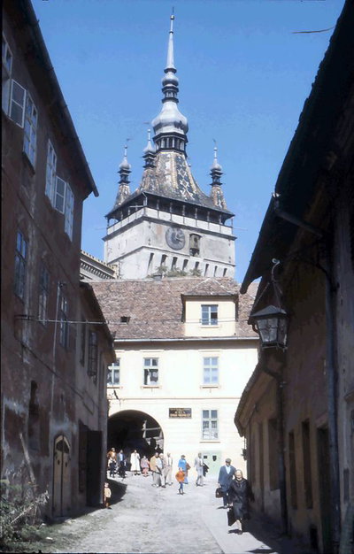 EU: Schässburg (Sighisoara): Stundglockenturm (1978), Sighișoara, 1978