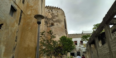 Eastern face of the Lamu Fort building, Lamu, 2022