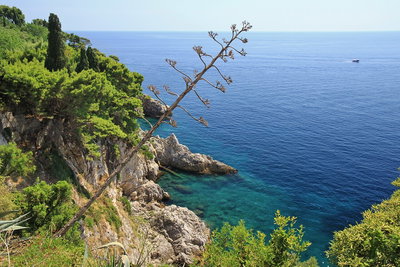 Dubrownik, Widok na morze z tarasu widokowego, Dubrovnik, 2011