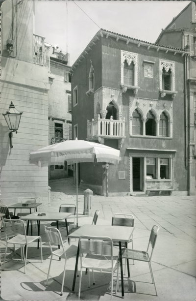 Postcard of Venetian House in Piran, Piran, 1965