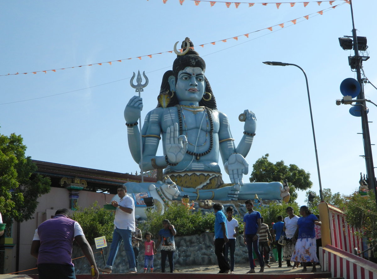 Statue of Lord Shiva - Thirukoneshwaram Temple, Trincomalee, Trincomalee, Sri Lanka, 2016