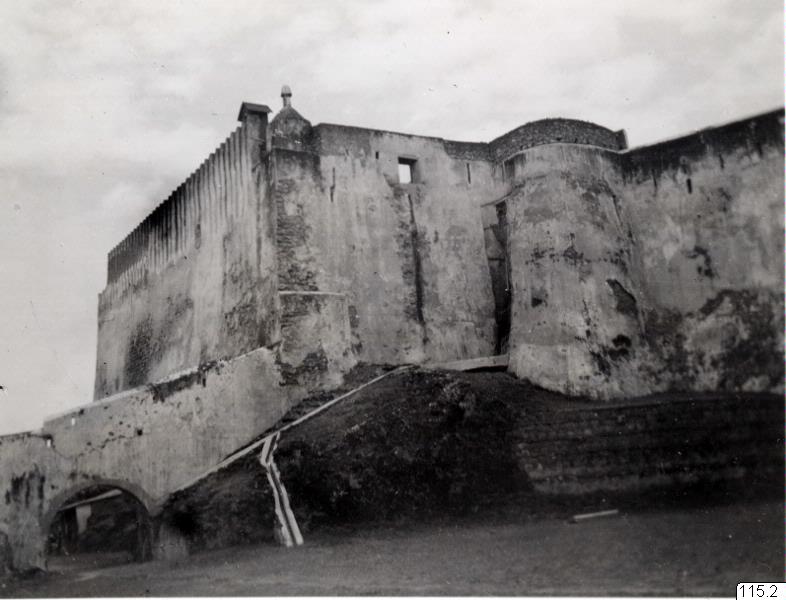 EU: Fort Jesus exterior wall, Mombasa (1920), Mombasa, Kenya, 1920