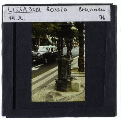 EU: Lissabon, Platz Rossio (1976), Lisbon, 1976