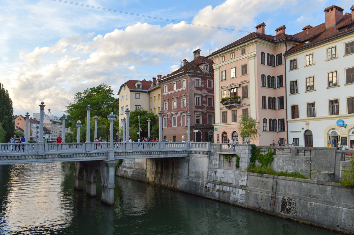 Pedestrian Bridge Over The Ljubljanica, Ljubljana, Slovenia, 2017